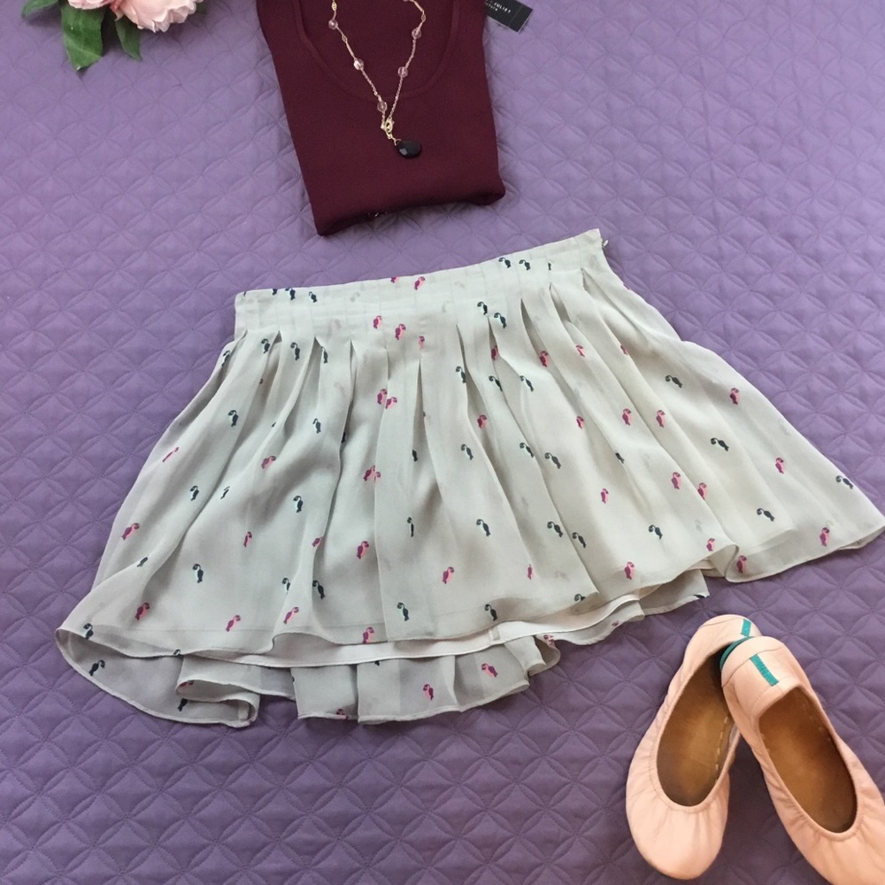BCBGeneration Pleated Flowy Mini Skirt